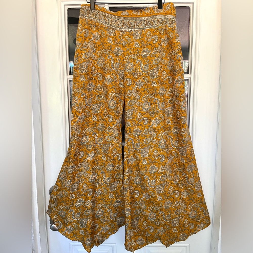 SOLD Jedzebel Silk Tall Paisley Boho Pants (Size 14)